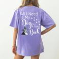 Boston Terrier Reading Books Love My Dog Men Women Kids T-Shirt Women's Comfort Colors T-Shirt Back Print Violet