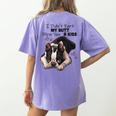 Boston Terrier Shirt I Didn't Fart My Butt Blew You A Kiss Women's Comfort Colors T-Shirt Back Print Violet