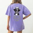 Cute Boston Terrier Dad Dog Lovers Puppy Bostie Owner Women's Comfort Colors T-Shirt Back Print Violet