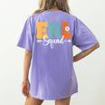 ENL Squad Back To School Teachers Students ENL Crew Men Women Girls Kids Women&#x27;s Comfort Colors T-Shirt Back Print Violet