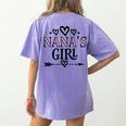 Granddaughter Nanas Girl Women's Comfort Colors T-Shirt Back Print Violet