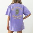 Mary Shelley's Monster Fan Club Gothic Horror Parody Women's Comfort Colors T-Shirt Back Print Violet