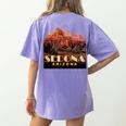 Sedona s Sedona Arizona Shirts T-Shirt Women's Comfort Colors T-Shirt Back Print Violet