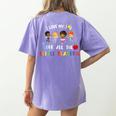 Teacher Shirt I Love My Job For All The Little Reasons Women&#x27;s Comfort Colors T-Shirt Back Print Violet