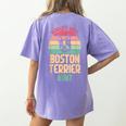 Worlds Best Boston Terrier Aunt Women's Comfort Colors T-Shirt Back Print Violet