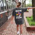 Boston Terrier Bostie Dog Breed Pet Bostie Mom Women's Comfort Colors T-Shirt Back Print Pepper