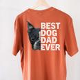 Best Dog Dad Ever Boston Terrier Dog Lover For Dad Men Women Girls Kids Women's Comfort Colors T-Shirt Back Print Yam