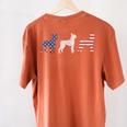 Boston Terrier 4th Of July Dog Patriotic USA Flag Man Woman Women's Comfort Colors T-Shirt Back Print Yam