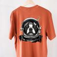 Boston Terrier Astronaut Shirt Spaceman Dog Space Lover Women's Comfort Colors T-Shirt Back Print Yam