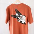 Boston Terrier Bostie Dog Kids Boys Girls Women's Comfort Colors T-Shirt Back Print Yam
