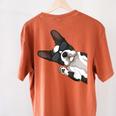 Boston Terrier Bostie Dog Kids Men Women's Comfort Colors T-Shirt Back Print Yam