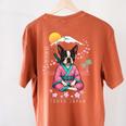Boston Terrier Boston Bull Terrier Women's Comfort Colors T-Shirt Back Print Yam