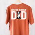Boston Terrier Dad Of A Bostie Dad Bostie Father Women's Comfort Colors T-Shirt Back Print Yam