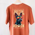 Boston Terrier Dad Boston Bull Bostie Dog Women's Comfort Colors T-Shirt Back Print Yam