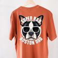 Boston Terrier Dad Father’s Day Dog Dad Men’s Women's Comfort Colors T-Shirt Back Print Yam