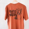 Boston Terrier Dog Bostie Mom Idea For Women Women's Comfort Colors T-Shirt Back Print Yam