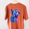 Boston Terrier Dog For a Boston Terrier Mom Women's Comfort Colors T-Shirt Back Print Yam