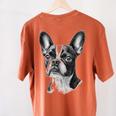 Boston Terrier Dog Motif Pet Illustration Boston Terrier For Men Women Kids Women's Comfort Colors T-Shirt Back Print Yam