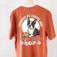 Boston Terrier Dog Women's Comfort Colors T-Shirt Back Print Yam