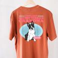 Boston Terrier Grandma Bostie Dog Owner Boston Terrier Men Women Women's Comfort Colors T-Shirt Back Print Yam