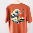 Boston Terrier Japanese Kanagawa Wave Surf Loyal Dog Men Women Kids Women's Comfort Colors T-Shirt Back Print Yam