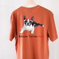 Boston Terrier Mom Bandana Boston Terrier Dog Women's Comfort Colors T-Shirt Back Print Yam