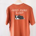Boston Terrier Puppy Need More Sleep Pajama For Bedtime Women's Comfort Colors T-Shirt Back Print Yam