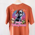 Boston Terrier Santa Claus Coffee Mug Merry Christmas Dogs Women's Comfort Colors T-Shirt Back Print Yam