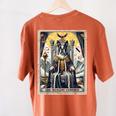 Boston Terrier Tarot Card Dog Women's Comfort Colors T-Shirt Back Print Yam