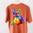 Dog Lover Boston Terrier Dog Colorful Boston Terrier Men Women Kids Women's Comfort Colors T-Shirt Back Print Yam