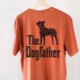 The Dogfather Boston Terrier Dog Funny Dog Gift T-Shirt For Men Women Girls Kids Women's Comfort Colors T-Shirt Back Print Yam