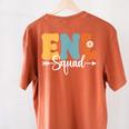 ENL Squad Back To School Teachers Students ENL Crew Men Women Girls Kids Women&#x27;s Comfort Colors T-Shirt Back Print Yam