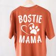 Fun Bostie Mama Dog Lover Apparel Boston Terrier Mom Women's Comfort Colors T-Shirt Back Print Yam