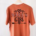 Granddaughter Nanas Girl Women's Comfort Colors T-Shirt Back Print Yam