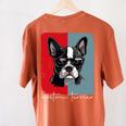 Retro Boston Terrier Dog Lover Bostie Mom Dad Dog Owner Women's Comfort Colors T-Shirt Back Print Yam