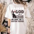 Boston Terrier American Gentleman Non-Sporting Dog Lover Women's Comfort Colors T-Shirt Back Print Ivory