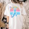 Boston Terrier Dad Retro Women's Comfort Colors T-Shirt Back Print Ivory