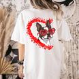 Boston Terrier Dog Mom Dad Valentine’s Day Pet Lover For Men Women Kids Women's Comfort Colors T-Shirt Back Print Ivory