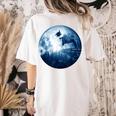 Boston Terrier Dog Moon Dog Mom Dad Women Men Dog Lovers Women's Comfort Colors T-Shirt Back Print Ivory