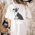 Boston Terrier Dog Owner Grandma Women's Comfort Colors T-Shirt Back Print Ivory