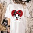 Boston Terrier Grandma Dog Owner Boston Terrier For Men Women Women's Comfort Colors T-Shirt Back Print Ivory