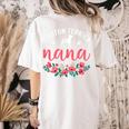 Boston Terrier Grandma Nana Dog Lover Christmas Women's Comfort Colors T-Shirt Back Print Ivory