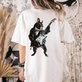 Boston Terrier Guitar Women's Comfort Colors T-Shirt Back Print Ivory
