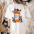 Boston Terrier Happy Pills T-Shirt Women's Comfort Colors T-Shirt Back Print Ivory