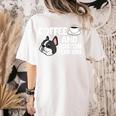 Boston Terrier Lover Coffee And Boston Terriers Women's Comfort Colors T-Shirt Back Print Ivory