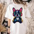 Boston Terrier Lovers Gaming Headphones Boston Terrier Women's Comfort Colors T-Shirt Back Print Ivory