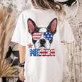 Boston Terrier Merica 4th Of July T Shirt Men Boys Dog Puppy Women's Comfort Colors T-Shirt Back Print Ivory