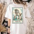 Boston Terrier Mom Skeleton Tarot Card Witch Vibes Dog Mom Women's Comfort Colors T-Shirt Back Print Ivory