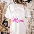 Boston Terrier Mom Women's Comfort Colors T-Shirt Back Print Ivory
