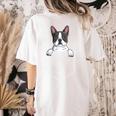 Boston Terrier In The Pocket Cute Boston Terrier Dog Lovers For Men Women Girls Kids Women's Comfort Colors T-Shirt Back Print Ivory